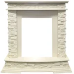 Портал Royal Flame Luzern под классику сланец белый (слоновая кость)