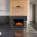 Каминокомплект: Очаг Electrolux EFP/P-2520LS N, портал Moderno 25 шпон черный дуб 4