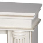Каминокомплект: Очаг Electrolux EFP/P-3620LS, портал Olympia 42/40/36, сл. кость с зол. патиной 4