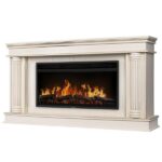Каминокомплект: Очаг Electrolux EFP/P-4220LS, портал Olympia 42/40/36, сл. кость с зол. патиной 1