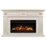 Каминокомплект: Очаг Electrolux EFP/P-4220LS, портал Siena 42/40/36, сл. кость с зол. патиной 2 Каминокомплект: Очаг Electrolux EFP/P-4220LS, портал Siena 42/40/36, сл. кость с зол. патиной 2
