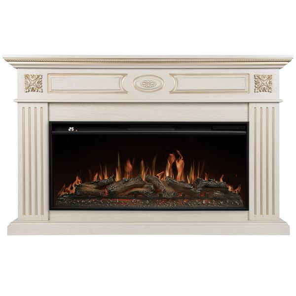 Каминокомплект: Очаг Royal Thermo Aurora RTFP/P-AR40LS, портал Siena 42/40/36, сл. кость с зол. пати 1
