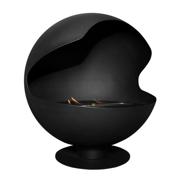 Каминокомплект:Биокамин Firelight BFP/F-55 Sphere+Набор керамических камней М, черные 1