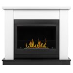 Каминокомплект:Биокамин Firelight BFP/P-1015 XS+Canto Long белый, черный 2