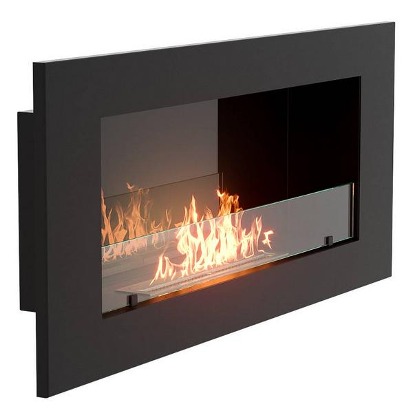 Каминокомплект:Биокамин Firelight BFP/W-110+Набор керамических камней М, черные 1