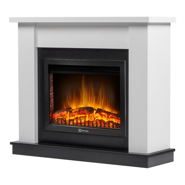Каминокомплект:Очаг Electrolux EFP/P-2720RLS, портал Canto 25 белый 1