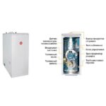 Котел дизельный KITURAMI TURBO-21 напольный, 2 конт., закр.кам.сгор. 2