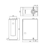 Котел дизельный KITURAMI TURBO-21 напольный, 2 конт., закр.кам.сгор. 3