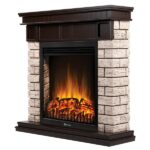 Портал Firelight Bricks Wood Classic камень коричневый