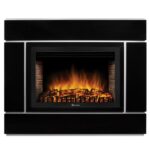 Портал Firelight Bricks Wood Classic камень темный, шпон венге 2