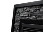 Портал Firelight Loft 30 камень черный, черная эмаль 4