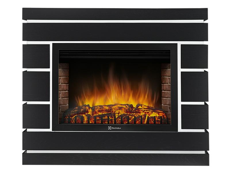 Портал Firelight Moderno 25 шпон чёрный дуб 1