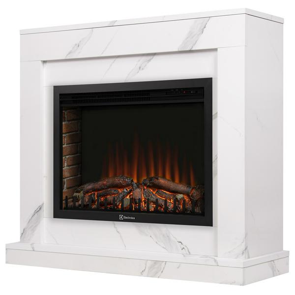 Портал Firelight Simple 25 белый мрамор 1
